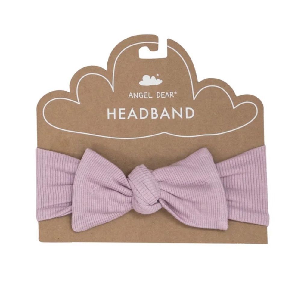 Angel Dear Baby Girls Headband Rib Dusty Lavender Size 12-24 Months NWT